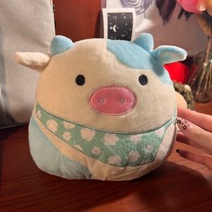 Blue cow squishy plushie